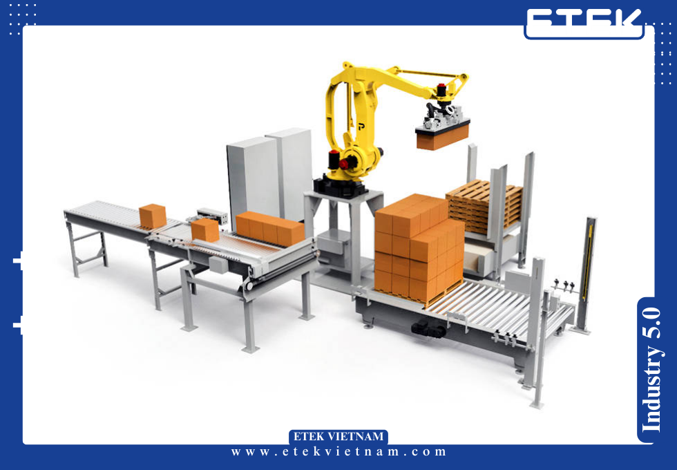 HỆ THỐNG XẾP PALLET BẰNG ROBOT CÔNG NGHIỆP