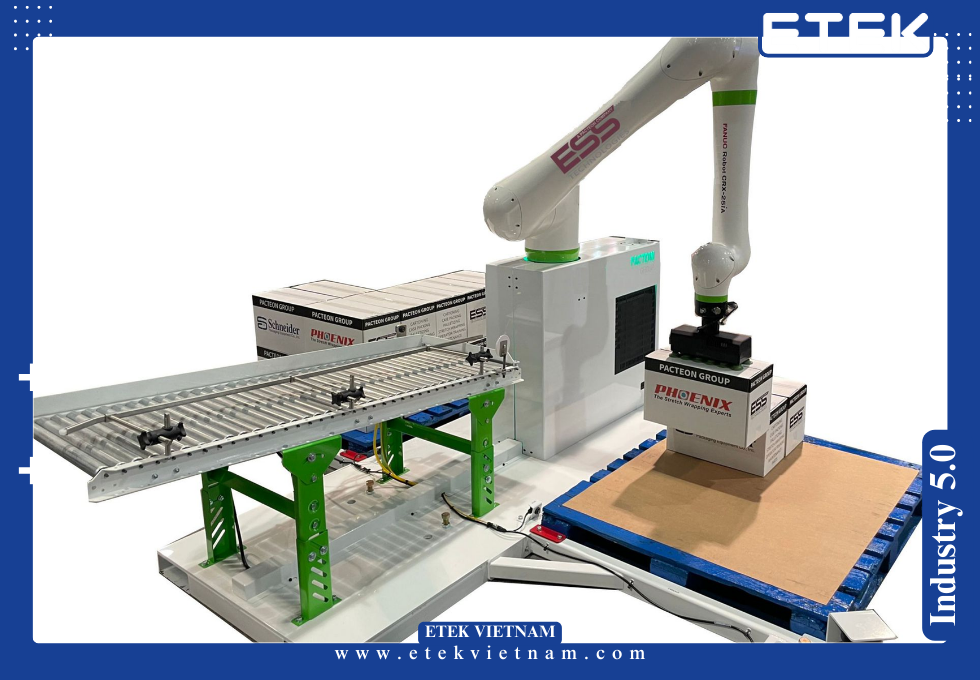 HỆ THỐNG XẾP PALLET SỬ DỤNG ROBOT CỘNG TÁC