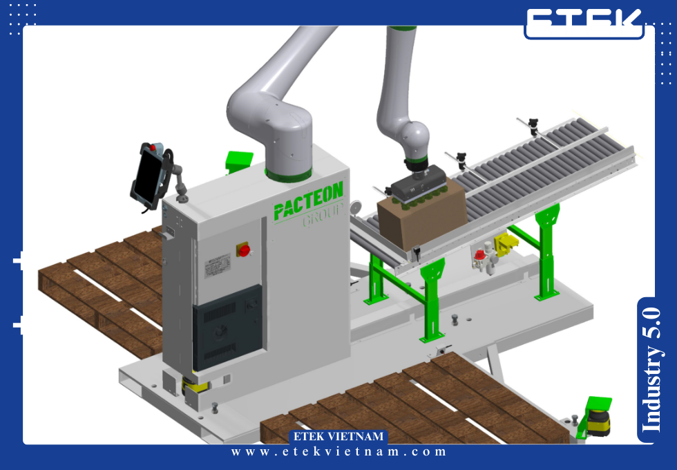 HỆ THỐNG XẾP PALLET SỬ DỤNG ROBOT CỘNG TÁC