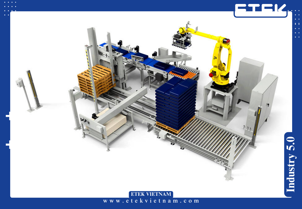HỆ THỐNG XẾP PALLET BẰNG ROBOT CÔNG NGHIỆP