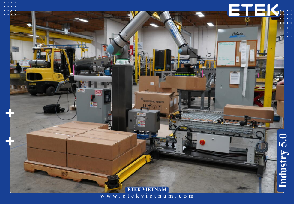 HỆ THỐNG XẾP PALLET SỬ DỤNG ROBOT CỘNG TÁC