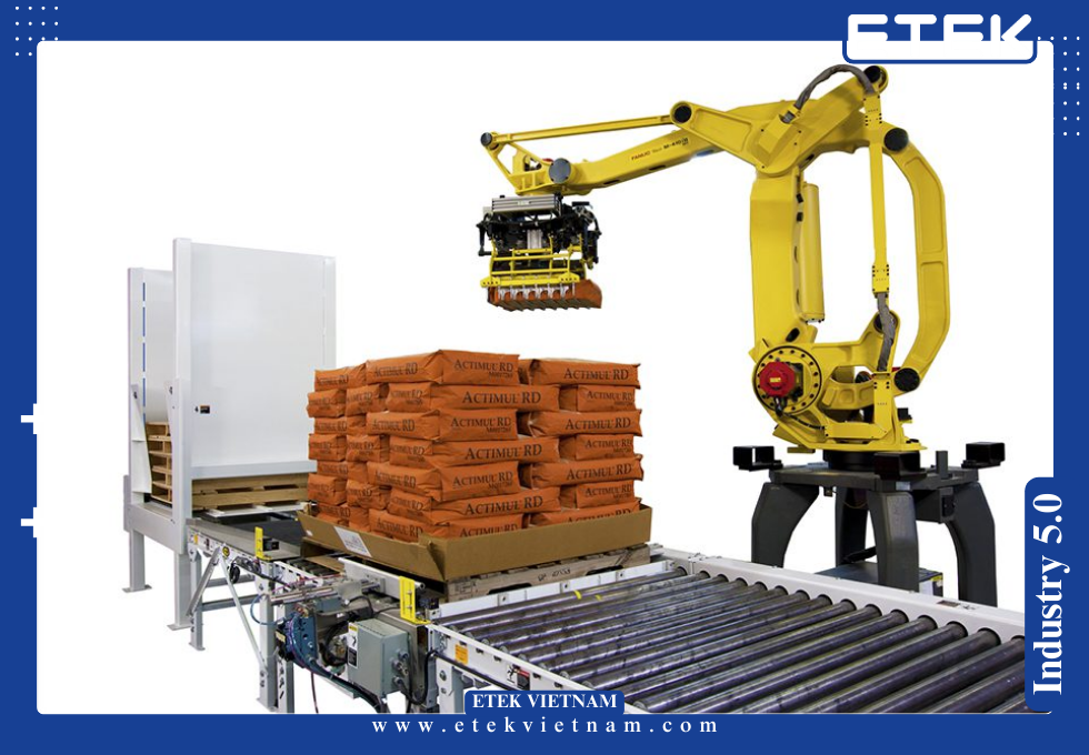 HỆ THỐNG XẾP PALLET BẰNG ROBOT CÔNG NGHIỆP