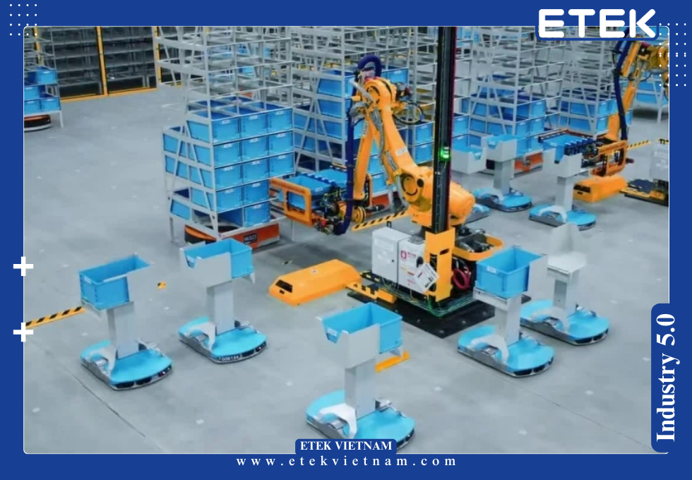 HỆ THỐNG ROBOT GẮP HÀNG TỰ ĐỘNG TRONG KHO HÀNG