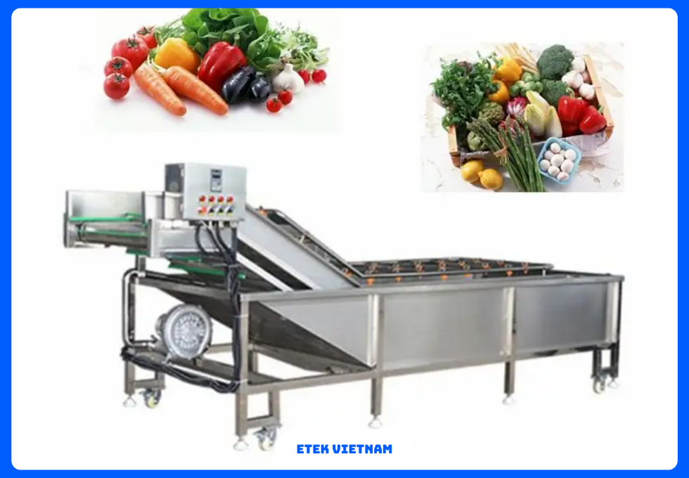 DÂY CHUYỀN RỬA PHÂN LOẠI CẮT GỌT RAU CỦ QUẢ