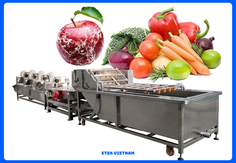 *DÂY CHUYỀN RỬA PHÂN LOẠI CẮT GỌT RAU CỦ QUẢ