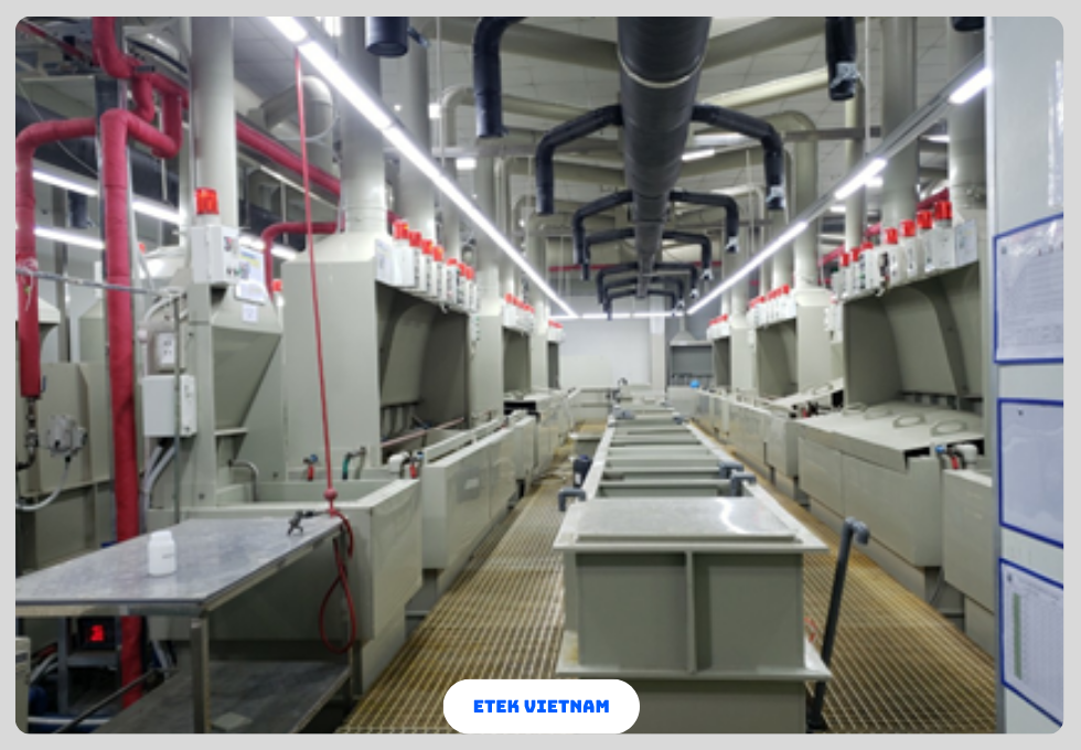 HỆ THỐNG XỬ LÝ KHÍ THẢI DÂY CHUYỀN MẠ ĐIỆN VÀ XI MẠ